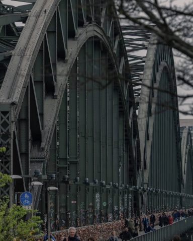 Steel bridge architecture detail photographed by Bojan Stojanović.