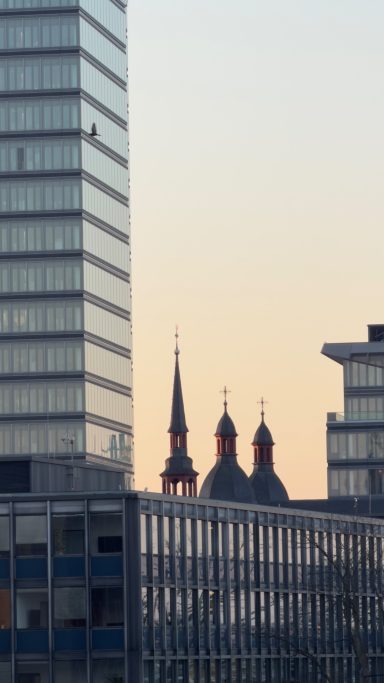 Minimalist architecture photography of church towers by Bojan Stojanović.